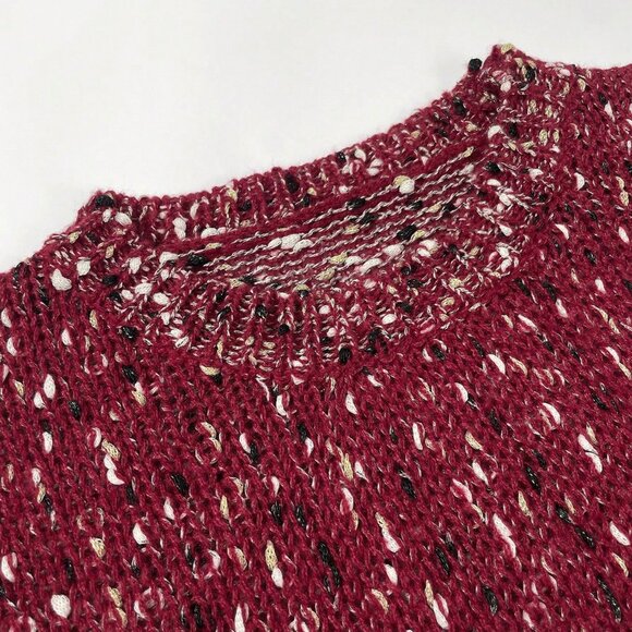 Casual Women's Multicolor Color Blocked Sweater Top - Picture 8 of 8